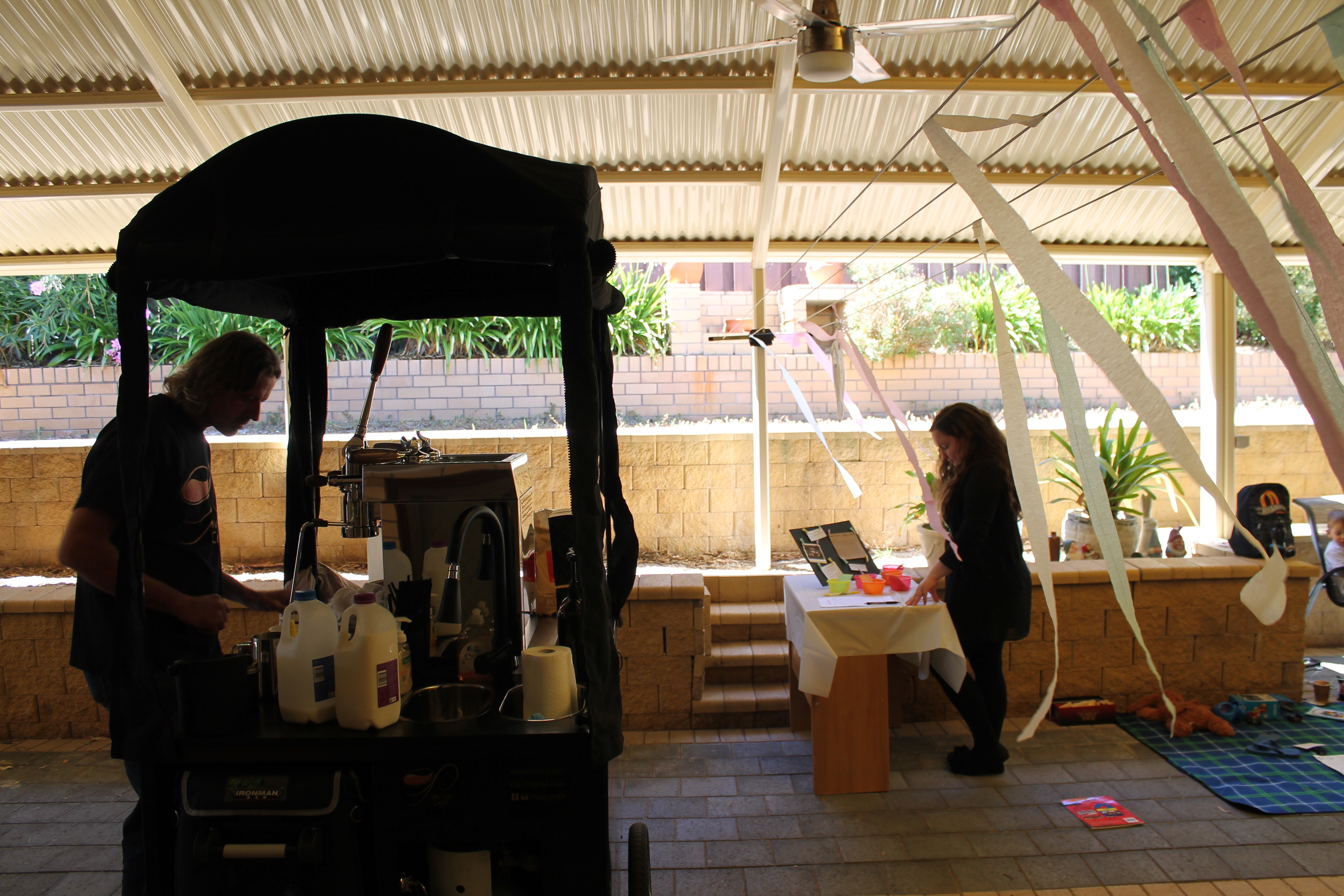 coffee cart barista roving cafe